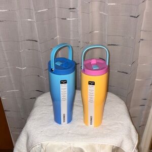 Corkcicle Dual-Color Tumblers with Handles Go-cup XL New 30 ozs